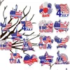 Banner Flags Independence Day Party Decoration Hanging Tag Usa National Holiday Drop Delivery Home Garden Festive Party Supplies Dhhbt