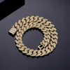 Hiphop Stock Jewelry Rhodium Wyplsione 925 Srebrna księżniczka Cut Baguette VVS Moissanite Cuban Naszyjnik