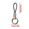 Keychains Creative Wax Rope Genuine Leather Multifunctional Car Keychain Open Loop Men's Waist Hanging Key Chain Bag Pendant Accessories