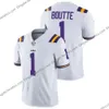 Travin Dural NCAA Lsu Tigers College Football Jersey Custom Jarvis Landry Chase Joe Burrow Justin Jefferson Clyde Edwards Helaire Derrius H High igh