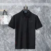 Mode polo skjorta herrar polos poloshirt topp tee kort ärm t-shirts designer lösa tees casual svart vit t shirt luxe vanlig t skjortor för män