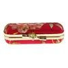Cosmetic Bags 2x Retro Lipstick Lip Gloss Case Storage Box Holder W/ Mirror For Purse