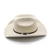 Cappello da cowboy occidentale vintage con cintura nera Cappello da uomo in feltro Fedora da donna Cappello da cowgirl jazz Cloche Church Sombrero Hombre Caps 240126