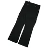 Pantalon pour hommes Vujade Workwear Mode Contraste Couture Patchwork Noir Lâche Droite Casual Unisexe Ceinture Lavée Pantalon Long