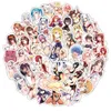 Autocollants de voiture 50pcs Hentai Y Kawaii Lady Loli Vinyle Autocollant Autocollants esthétiques imperméables pour adolescents garçons Adts Drop Livraison Automobiles M Otkpb