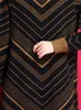 カジュアルドレス女性編みドレス長いセーター2024秋のヴィンテージ特大波パターンハーフハイカラープルオーバーメスベスティドス