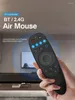 Fjärrkontroller BPR2S plus BT Air Mouse Voice IR Learning TV 4 Keys Isolation 2.4G Wireless Controller med Gyro för Android Box/PC