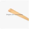 Dinnerware Sets 4Pcs Portable Long Handle Wooden Spoons Simple Natural Beech Soup Tableware For Eating Kitchen Drop Delivery Dh6Dm