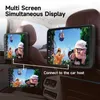 Head Rest Monitor Ekran IPS Android Tablet Dokunmatik Ekran Araba Arka Koltuk Oynatıcı Carplay/Auto/YouTube Çevrimiçi Video Müzik