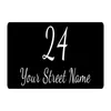 Anpassat personligt husnamn Aluminiumskylt Plack Multiple Color Exterior House Numbers Street Bailbox Door Sign 240130