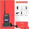 Talkie-walkie Retevis Rt85 Ham Station de radio bidirectionnelle 5W Talkies VHF UHF double bande amateur HT pour la chasse 230830 Drop Delivery Electr Dhsew