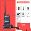 Walkie Talkie Retevis Rt85 Ham Двухсторонняя радиостанция 5W Talkies VHF UHF Двухдиапазонный любительский Ht для охоты 230830 Drop Delivery Electr Dhsew