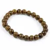 Bracelets de charme NMen 8mm Perles de bois naturel Bois de santal Bouddhiste Bouddha Méditation Prière Perle Bracelet Bijoux en bois