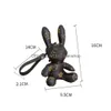 Porte-clés Longes Porte-clés Longes 6 Styles Créateur De Mode Fleur Impression Stéréoscopique Lapin Modèle Sac De Voiture Pendentif Charme Jewelr Dhsyl