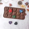 Moules de cuisson Coeur Silicone Chocolat Moule Bonbons gommeux et bonbons pour confiserie Candy Bar Accessoires Fondant Moules en forme