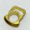12mm Thick Brass Key Chain Pure Copper Bottle Opener Quick Hanging Edc Self-defense Ring Finger Tiger 0HS6