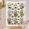Tapissries Mystical Witchy Hands Tapestry Wall Hanging Moon Fas Evil Eye Hamsa Hand Witchcraft Boho Hippie Room Decor Poster