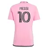 23/24 Messi Miami Suarez Jerseys de futebol Inters Kids Kit 2023 2024 Terceiro Home Away Camisa de Futebol Feminino Versão Especial do Jogador Martinez Beckham Sergio Taylor