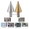 Drill Bits New 13 Step Cone Drill Bits Hole Cutter Bit Set 5-35 Mm Fluted Edges Hss Reamer Triangle Shank Wood Metal Drilling Drop Del Dhyv4