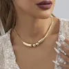 Choker Creative Retro Chain Halsband för kvinnor med personlighet och temperament kvinnors romantiska prom smycken grossistförsäljning direktförsäljning