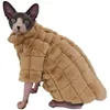 Winter Sphinx Devon Rex haarloze kattenkleding vilt dikker warme geruite jas polar fleece kleding kattenkleding voor katten sphynx 240130