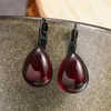 Dangle Oorbellen Gothic Vampire Blood Red Teardrop voor vrouwen Vintage Mystery Witch Black Gepersonaliseerde Party Sieraden Accessoires