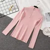 Women's Sweaters Sexy Turtleneck Sweater Women Autumn Winter Clothes Sueter Mujer Zip Christmas Pink Pullovers Ladies