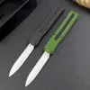 Promotion F20 AUTO Tactical Knife 440A Satin Blade Zinc-aluminum Alloy Handle Outdoor Camping Hiking EDC Pocket Knives with Nylon Bag