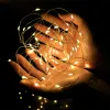 5M USB LED String Lights Rame Argento Filo Ghirlanda Luce Fata Luci impermeabili per la decorazione della festa nuziale di Natale