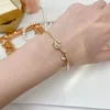 Charm Armband Korean Light Luxury Opal Tulip för kvinnor Utsökta glänsande zirkon Elegant blommarna Bangle Wedding Party Jewets Gifts 2024