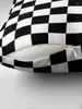 Pillow Checkered Black And White Throw Year Pillowcases Bed S Sofas Covers Christmas Pillows