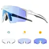 屋外のアイウェアKapvoe Pochromic Sunglasses UV400サイクリングスポーツ自転車メガネマンMTBランニング女性自転車ゴーグルN90V