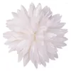 Acessórios para o cabelo 100 pçs/lote 12cm flor de pano de lótus pontiaguda para sapatos de casamento diy enfeites de roupas chiffon crianças tiaras