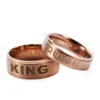 Band Rings Stainless Steel Jewelry Letters King Queen Ring Titanium Crown Couple Finger Drop Delivery Jewelry Ring Dh4C2