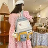 Sacs d'école femmes grande capacité sac à dos imperméable en Nylon femme cartable collège dame sacs à dos d'ordinateur portable Kawaii fille livre de voyage