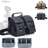 Acessórios para bolsa de câmera Nova chegada Bolsas de ombro Bolsa com compartimento para câmeras DSLR Lentes Carregadores de bateria Acessórios para fotografia YQ240204