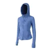 Lu Lu-2088 Dameshoed Yoga Bodybuilding jack Sportjack met lange mouwen Outdoor sportjack Sneldrogend Fitness sportkleding Ademende volledige ritssluiting