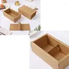 Gift Wrap 10Pcs Mooncake Boxes 2 Grid Clear Window Cardboard Box Egg Yolk Crisp Cookies Candy Cake Birthday Christmas Party Favor