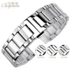 Bracelets de montre en acier inoxydable 316L, argent, 18mm, 20mm, 21mm, 22mm, 23mm, 24mm, en métal, Bracelet de montre, outil 222U