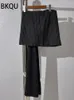 Jupes BKQU Mode 3D Dimensional Flower Design pour les femmes Ourlet irrégulier Patchwork Taille haute Mini Jupe Party Clubwear 2024