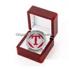 2022 2023 Baseball Rangers Seager Team Champions Championship Ring mit hölzerner Displaybox Souvenir Männer Fan Geschenk Brithday Drop Deliver Dhx3M