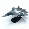 Diecast Metal Eloy 1/100 Scale Russian SU 57 SU57 Fighter Airplane Aircraft Replica Model SU-57 Plan Model Toy for Collection 240119