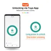 Smart Lock Z1 K7 Pro Biometrische vingerafdrukdeur Zwart Tuya-app Ontgrendeling op afstand Wachtwoord Keyless Elektronisch