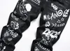 Tr Apstar DSQ Męskie dżinsy D2 Hip Hop Rock Moto DSQ Coolguy Dessign Design Design Dżins Biker Slim Nurgny DSQ dla mężczyzn 096 Kolor Black