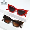 Sunglasses 2024 Fashion Cat Eye Women Men Bat Style PC Lens Frame Gradients Vintage Brand Designer Trending Eyewear UV400