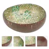 Bowls 1Pc Coconut Shell Bowl Storage Key Container Home