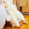 Big Size White Goose Plush Toy Kawaii Huge Duck Sleep Pillow Cushion Soft Stuffed Animal Doll Birthday Gift for Girl 240202