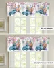 Curtain Easter Eggs Flower Truck Short Window Adjustable Tie Up Valance For Living Room Kitchen Drapes