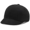 Casquettes de baseball Hommes Casquette de baseball à bord court Casual Rétro Corduroy Chaud Snapback pour les femmes Billed Umpire Papa Chapeaux