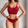 Ensembles de soutiens-gorge Ensemble de lingerie séduisante pour femmes avec bretelles réglables et design d'empreinte cardiaque Mens 4x Boxers